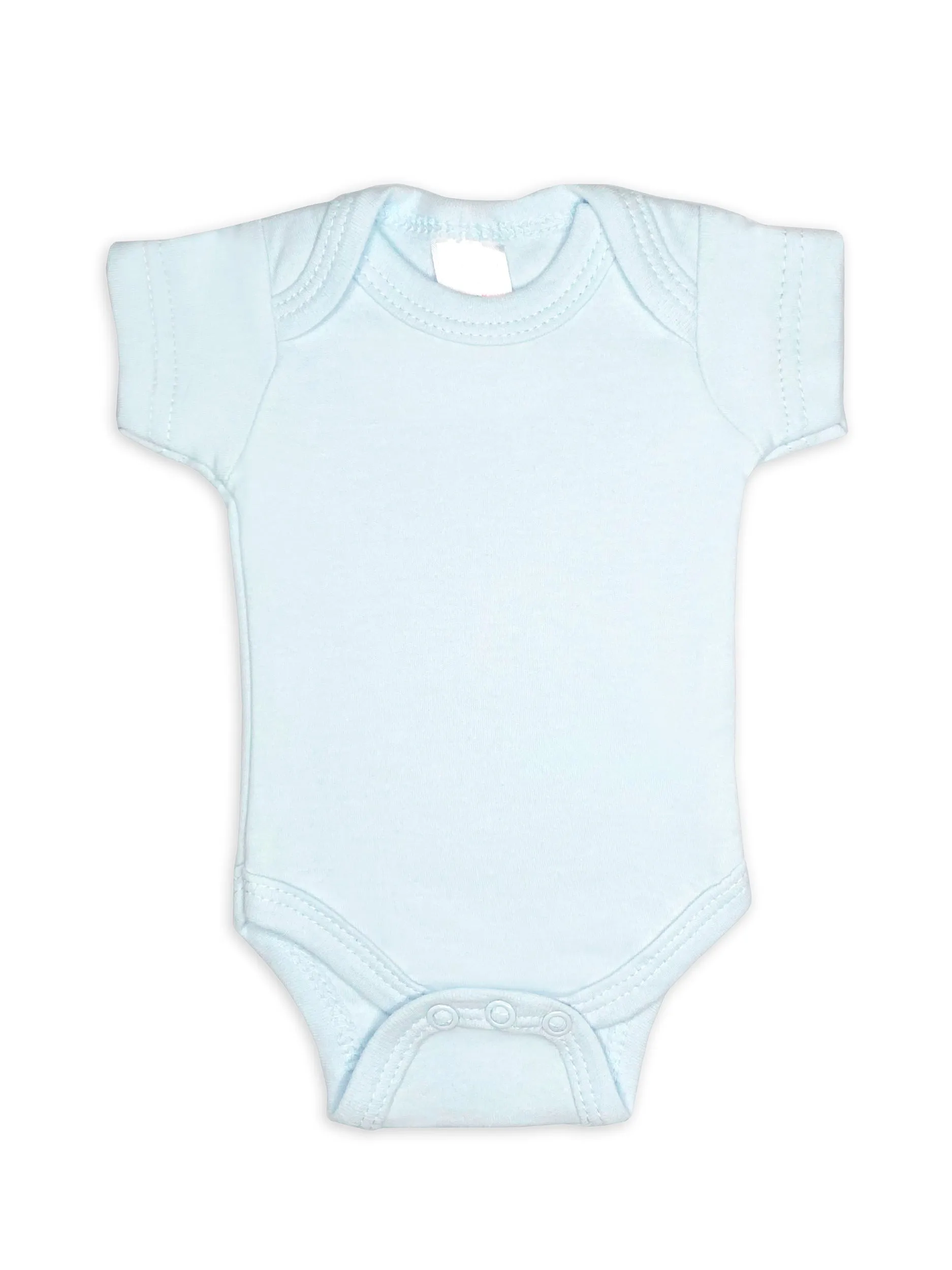 100% Cotton Classic Blue Short Sleeved Bodysuit