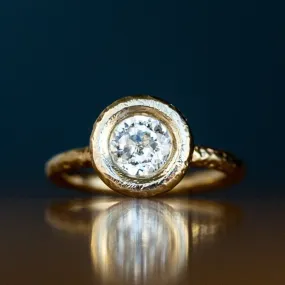 1.03ct Crown Jubilee Diamond Ring in Chunky Yellow Gold Bezel