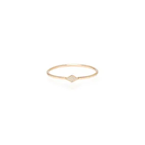 14k Itty Bitty Pavé Diamond Shape Ring - SALE