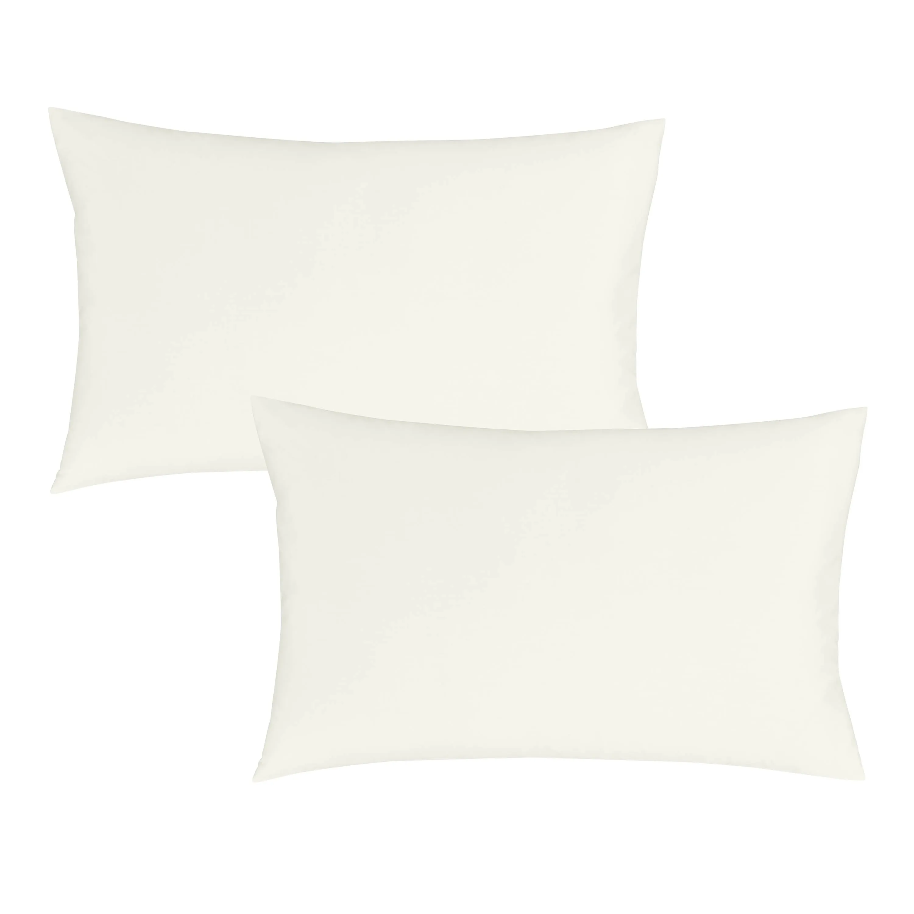 180 Thread Count 100% Egyptian Cotton Standard Pillowcase Pair - Cream