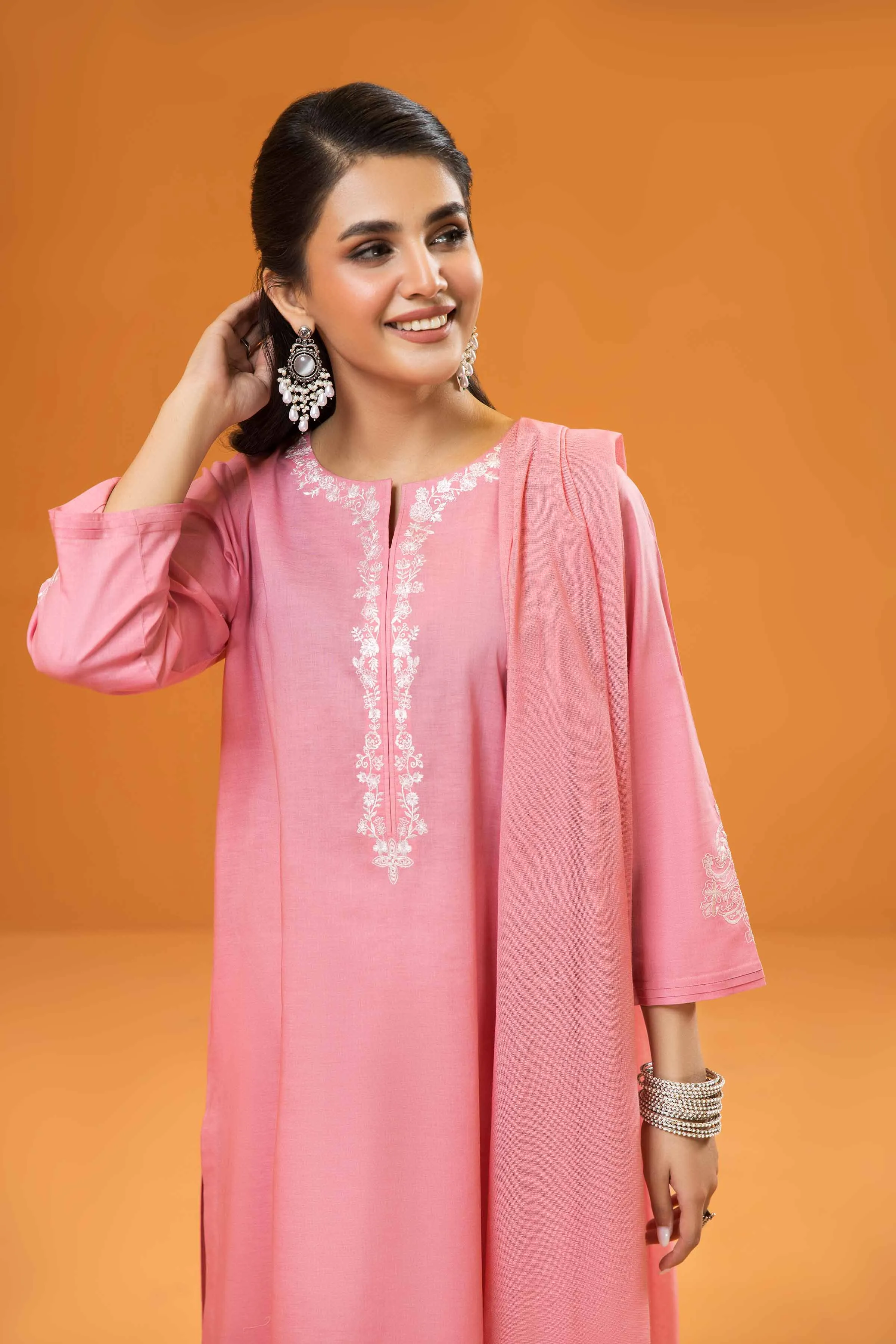 2 Piece - Embroidered Suit - PS23-187