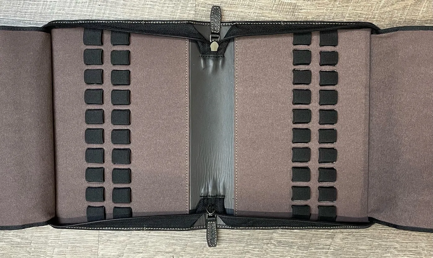 20 Pen Case -Seconds-Black leather