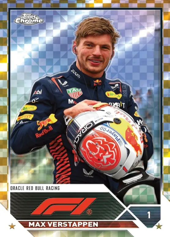 2023 Topps Chrome F1 Formula 1 Racing Hobby Box 20 Packs per Box, 4 Cards per Pack