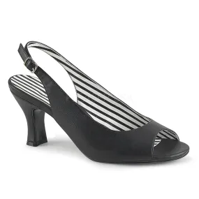 3 Inch Heel JENNA-02 Black Pu