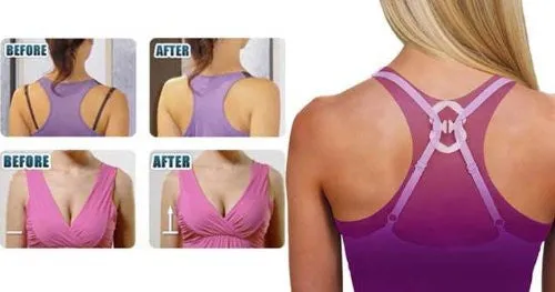 3 Piece Bra Strap Clips Conceal Straps Cleavage Control