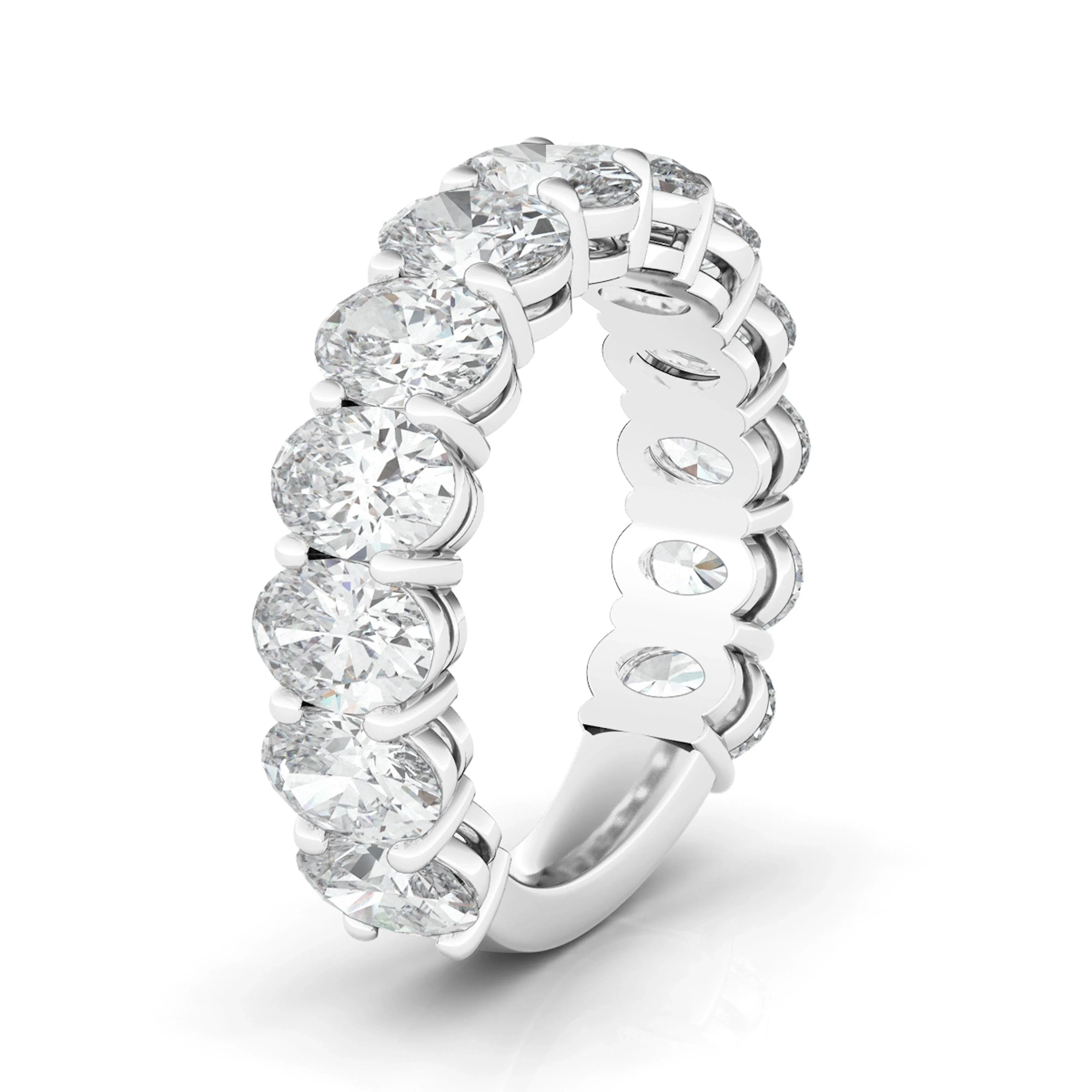 3/4 Oval Cut Lab Grown Diamond Eternity Band