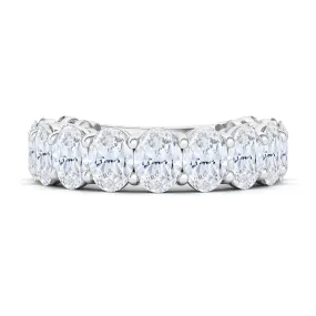 3/4 Oval Cut Lab Grown Diamond Eternity Band