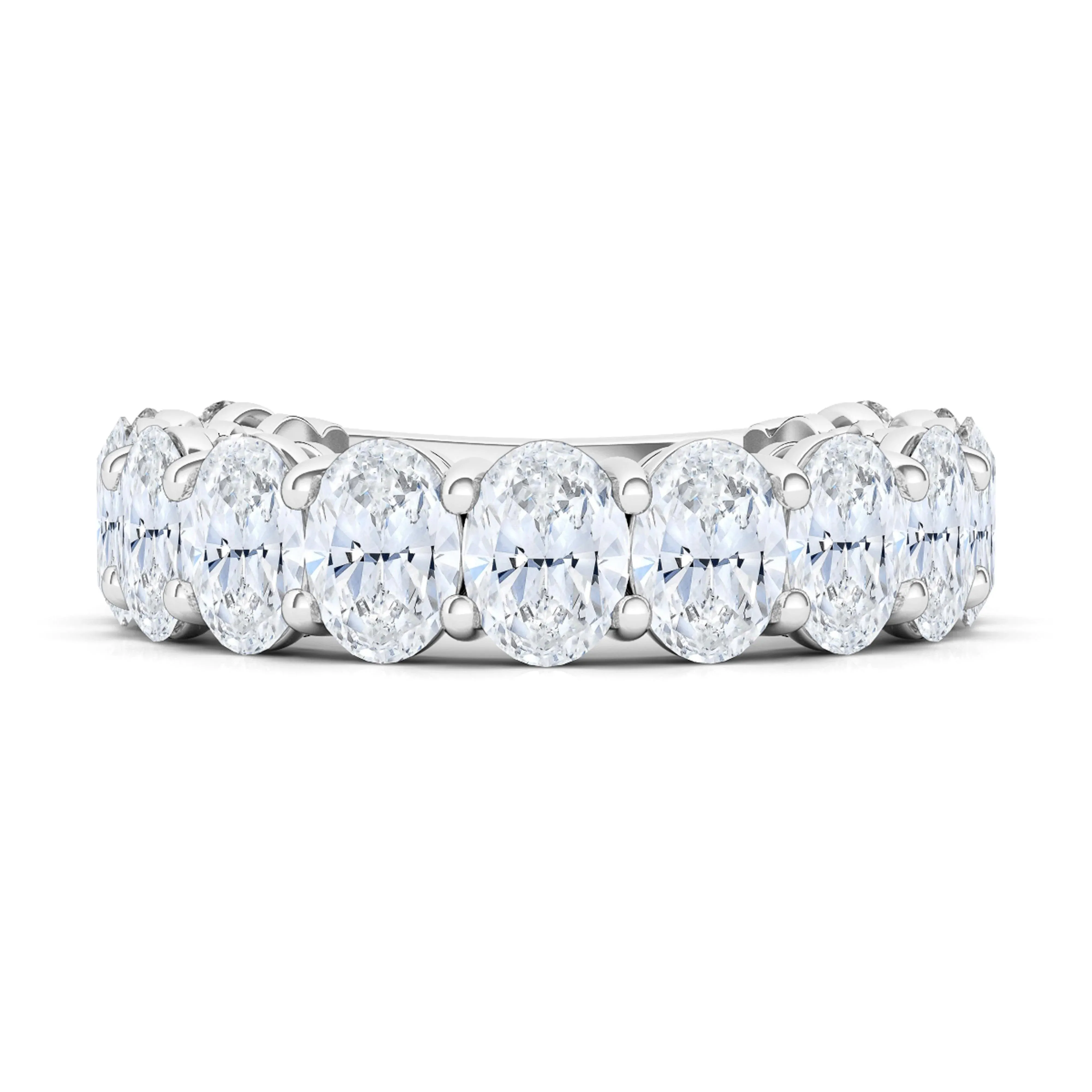 3/4 Oval Cut Lab Grown Diamond Eternity Band