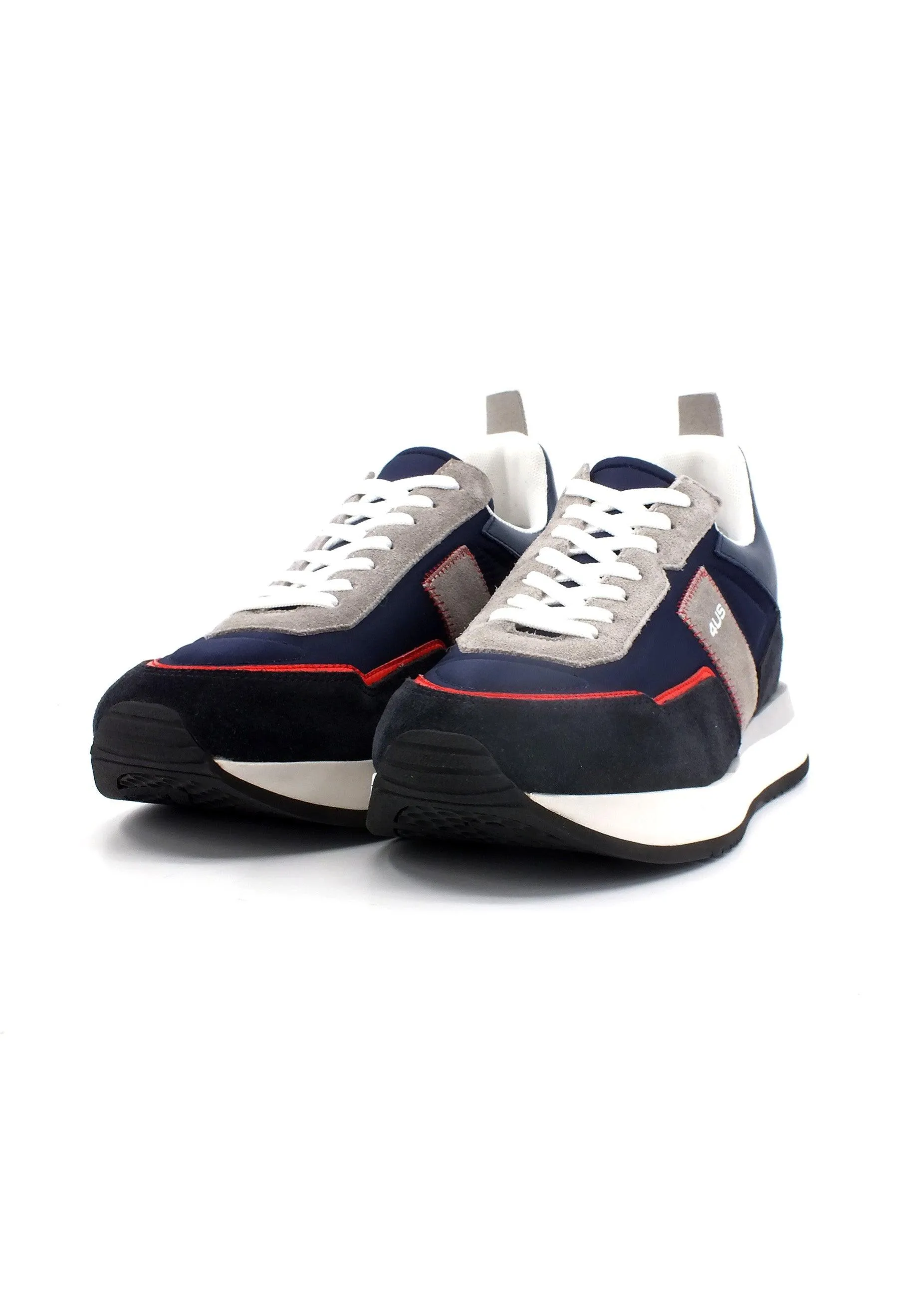 4US PACIOTTI Sneaker Uomo Blue Gray Red SEAN300-06