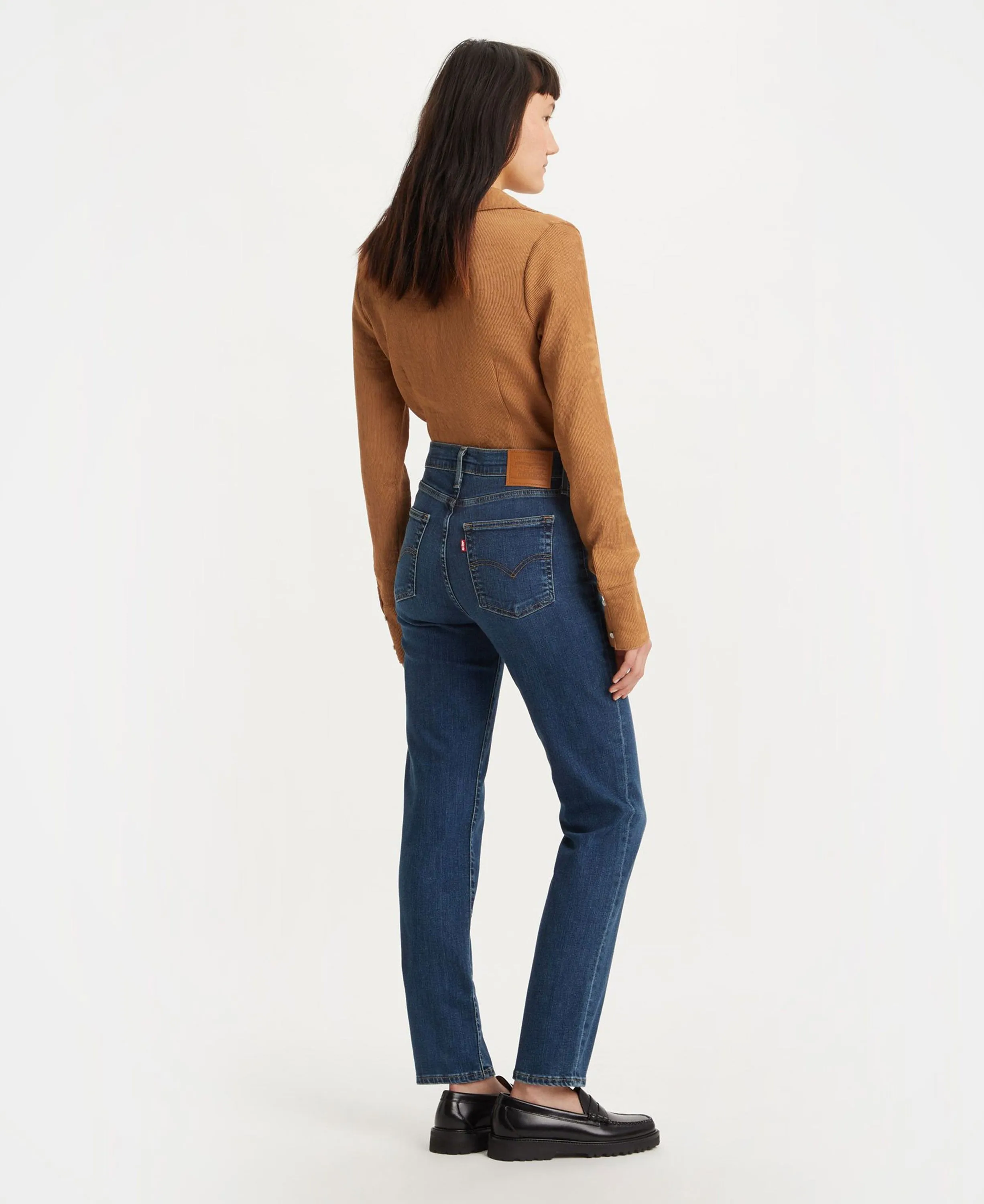 724 High Rise Straight Jeans - Blue Wave Dark