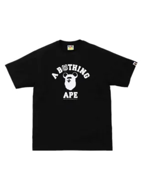 A Bathing Ape x Medicom Toy College Bear Tee Black