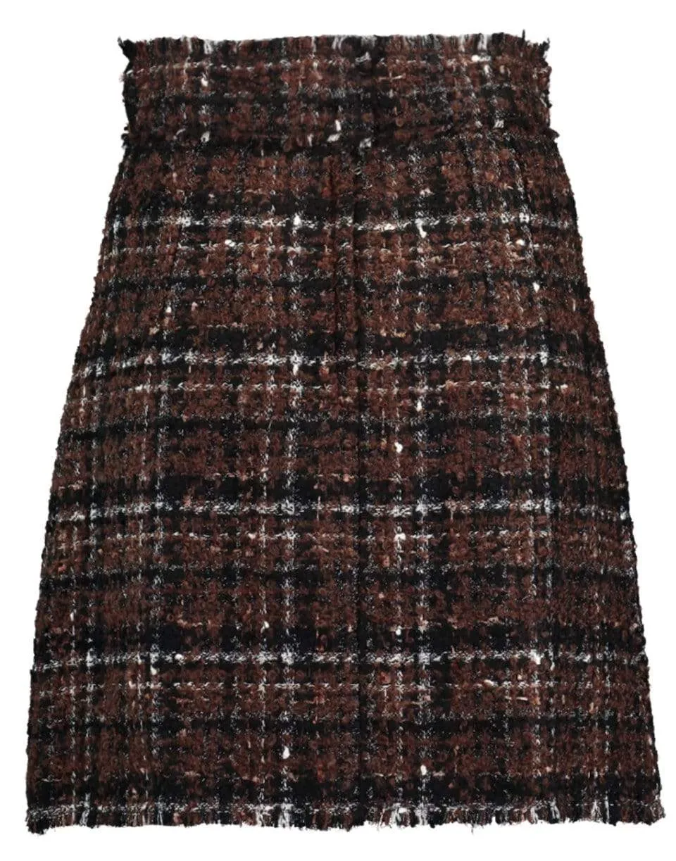 A-Line Tweed Skirt