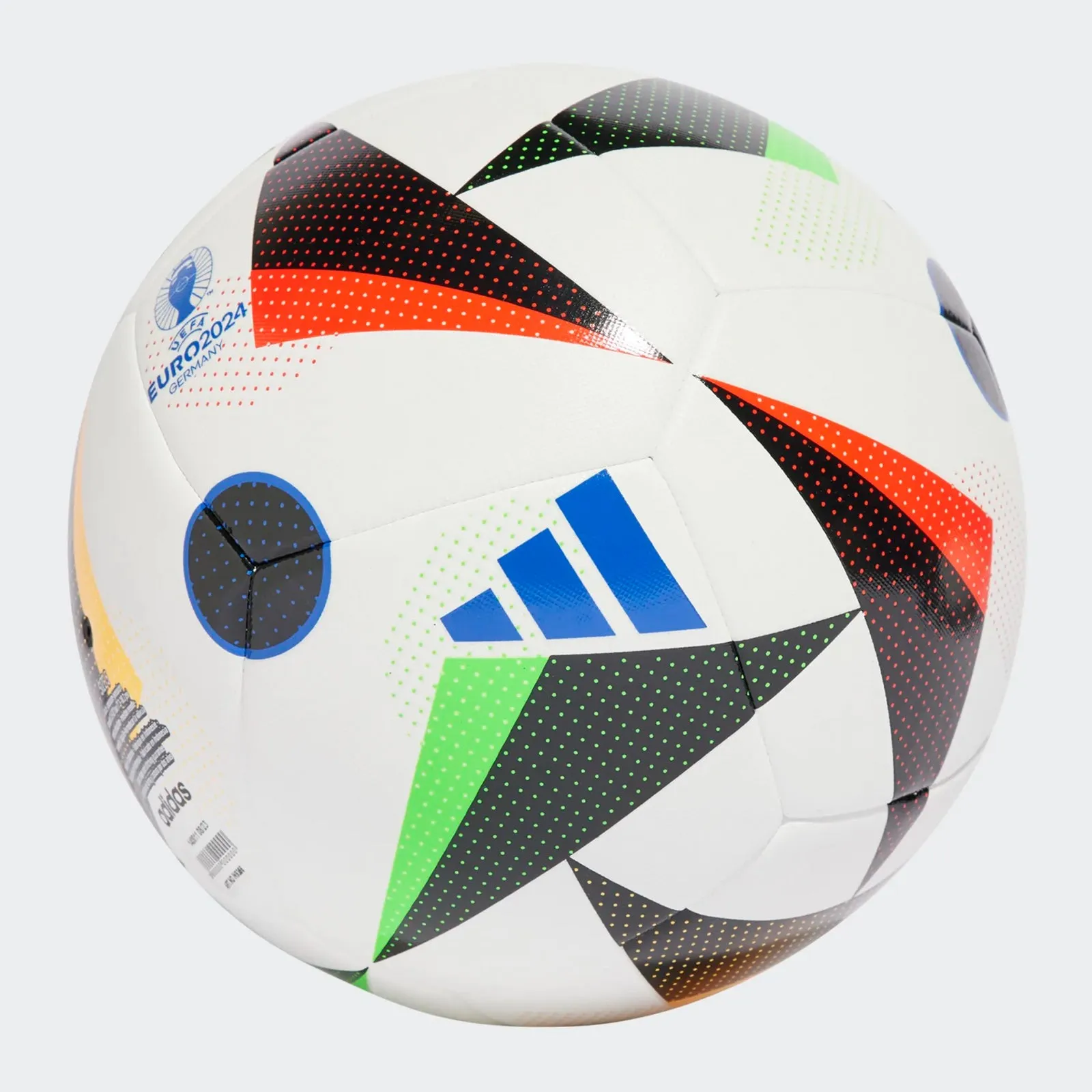 adidas Euro Germany 2024 Training Ball - Football (Soccer) Size: 4 & 5 White / Black / Glow Blue