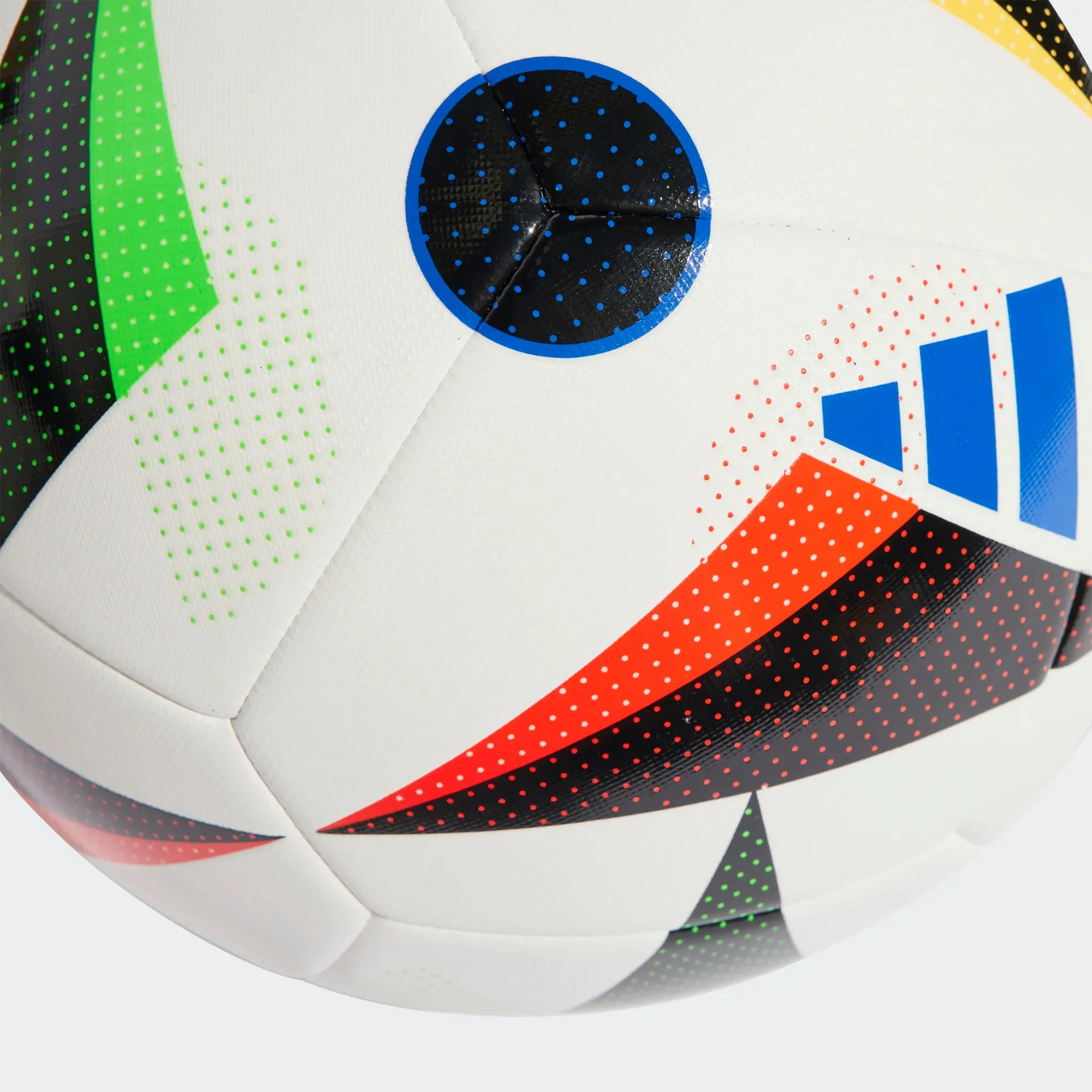 adidas Euro Germany 2024 Training Ball - Football (Soccer) Size: 4 & 5 White / Black / Glow Blue