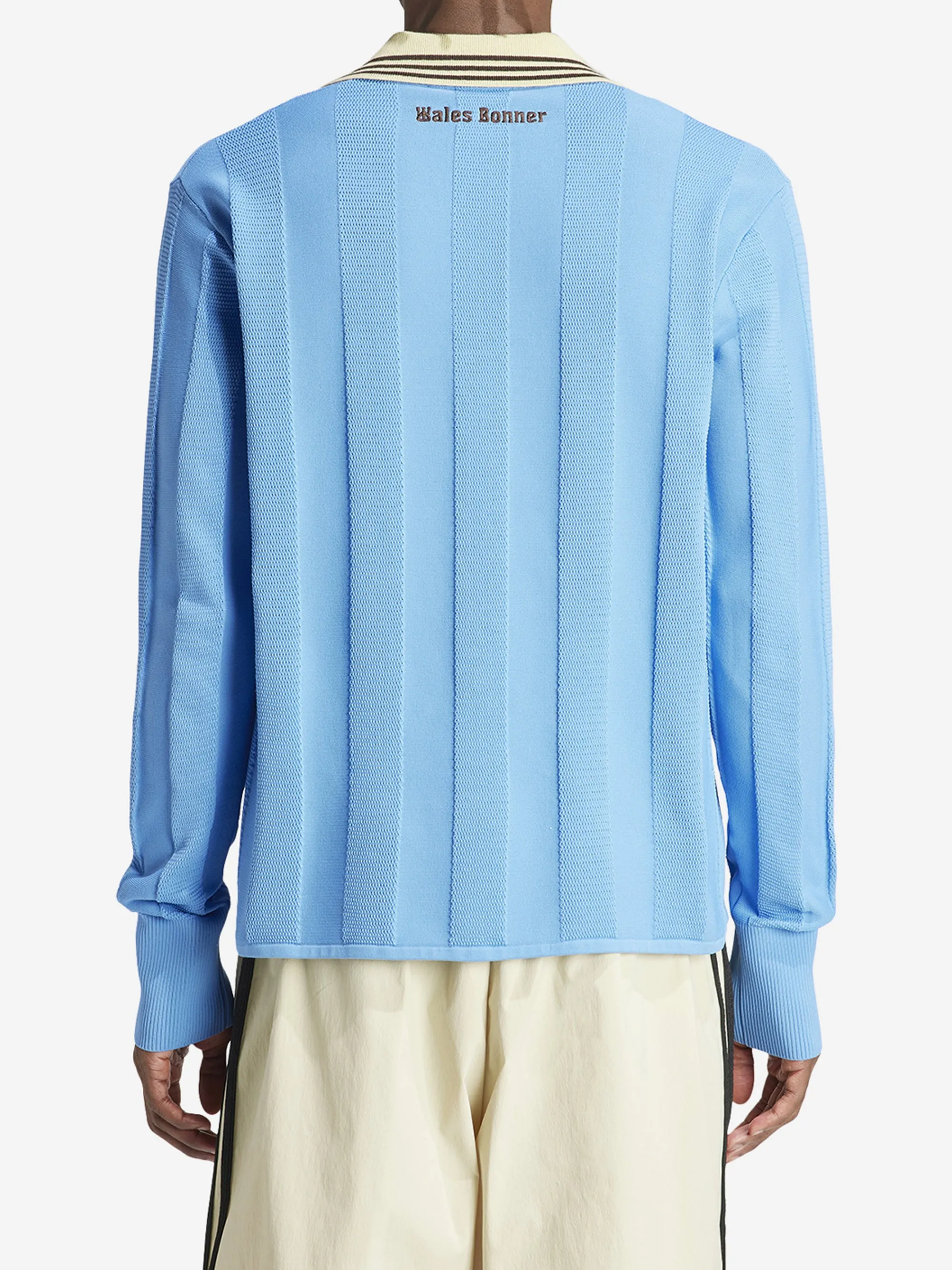 Adidas x Wales Bonner Knit Football Long Sleeve - Lucky Blue