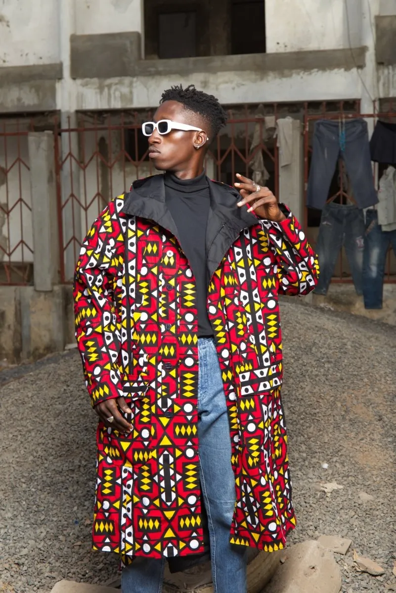 African Parka In Electric Red