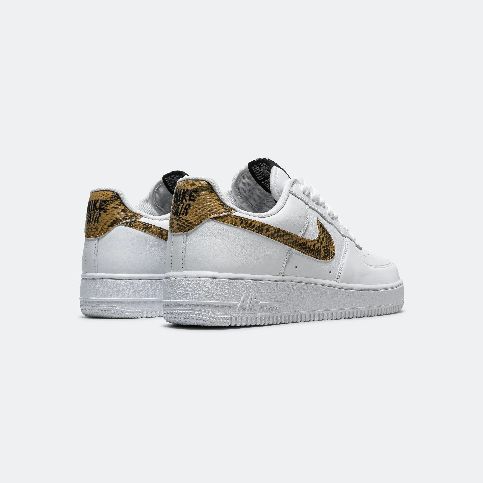 Air Force 1 - White/Elemental Gold-Dark Hazel-Black