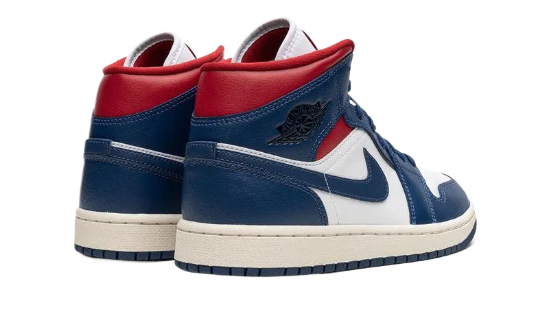 Air Jordan 1 Mid "French Blue Gym Red"