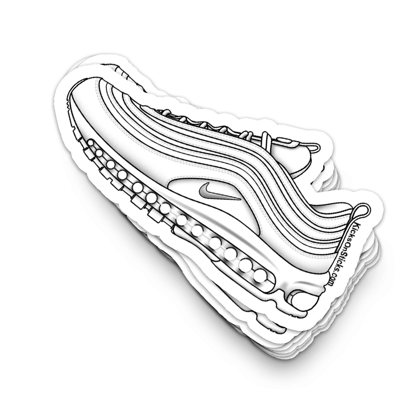 Air Max 97 "White" Sneaker Sticker