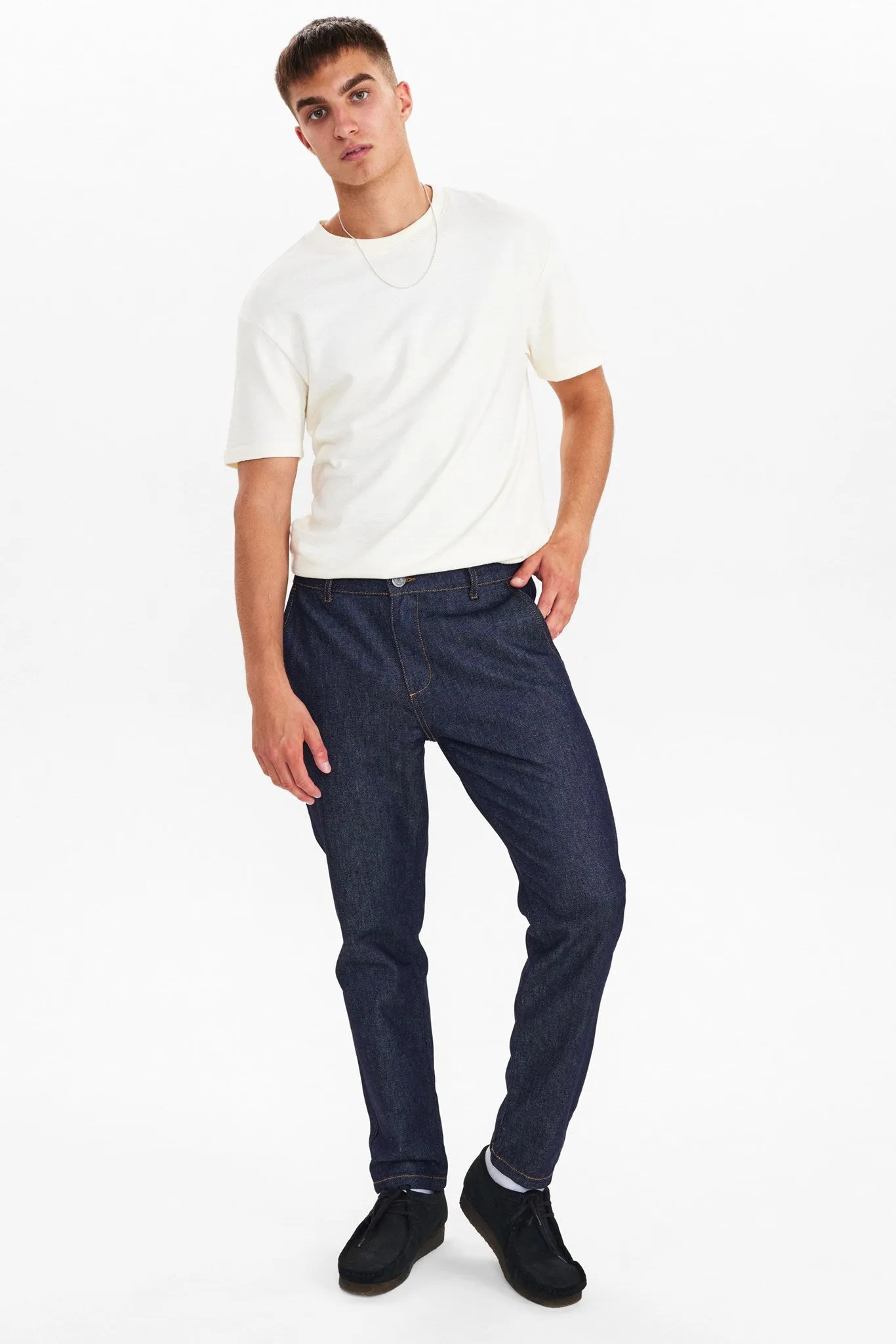 AKJAMES DENIM CHINO - Dark Blue Denim