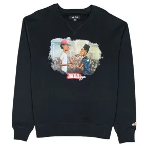 Akoo Manasseh Crew Sweatshirt (Black) 701-8322