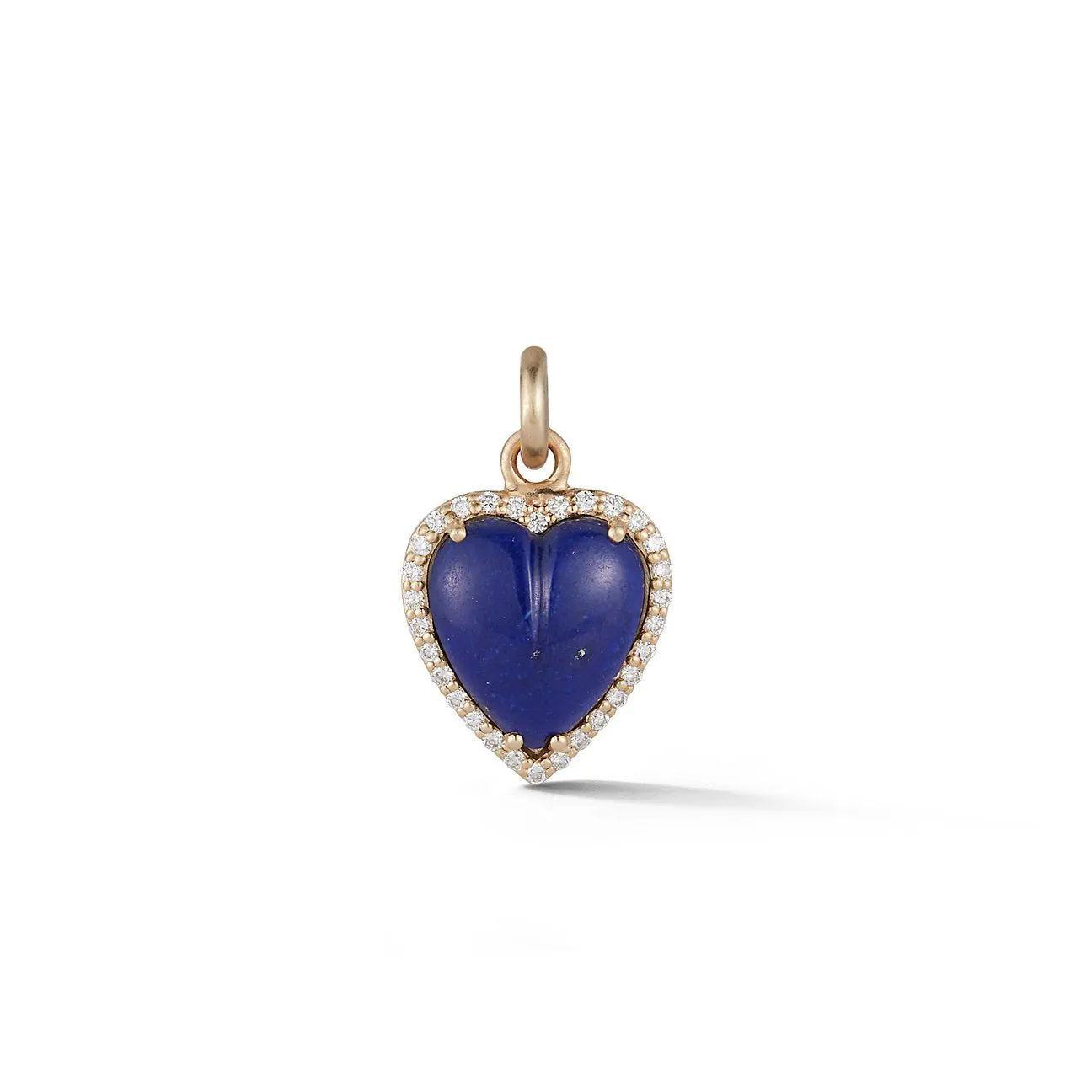 Alana Semi Precious Stone & Diamond Heart Pendant Charm