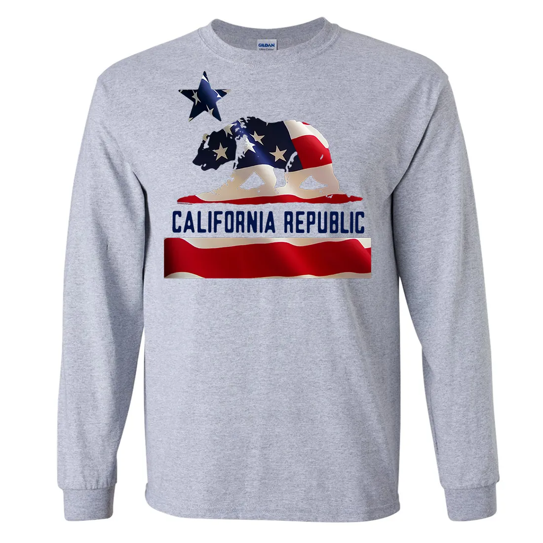 American Bear Flag Long Sleeve Shirt