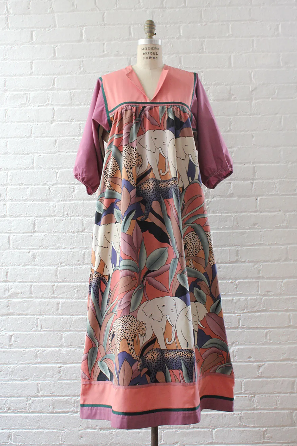 Animal Party Caftan Dress S-L