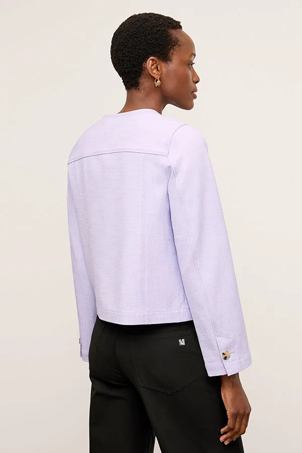 Aniya Jacket - Stretch Tweed :: Lilac/Ivory