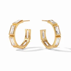 Antonia Stone Hoops-Cubic Zirconia