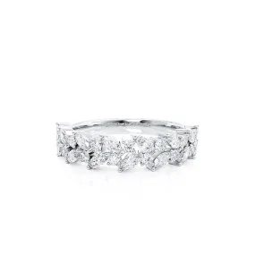 ARAYA - Lab Diamond Marquise Statement Eternity 18k White Gold