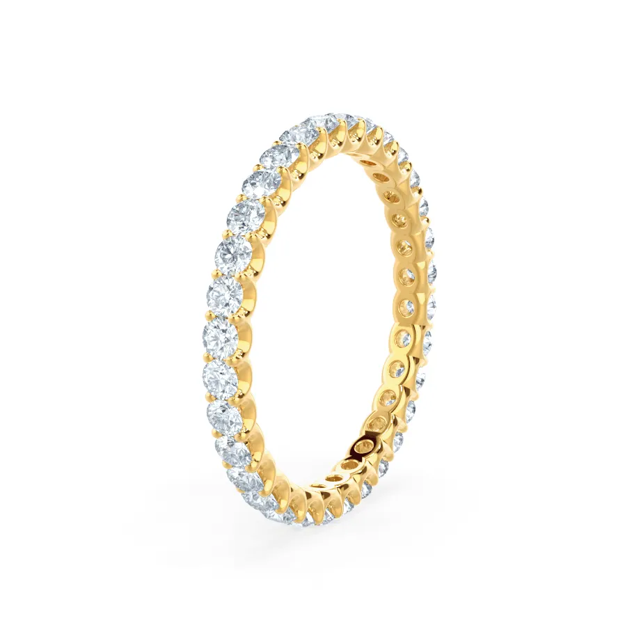 AURELIA - Round 18k Yellow Gold Pavé Eternity Band