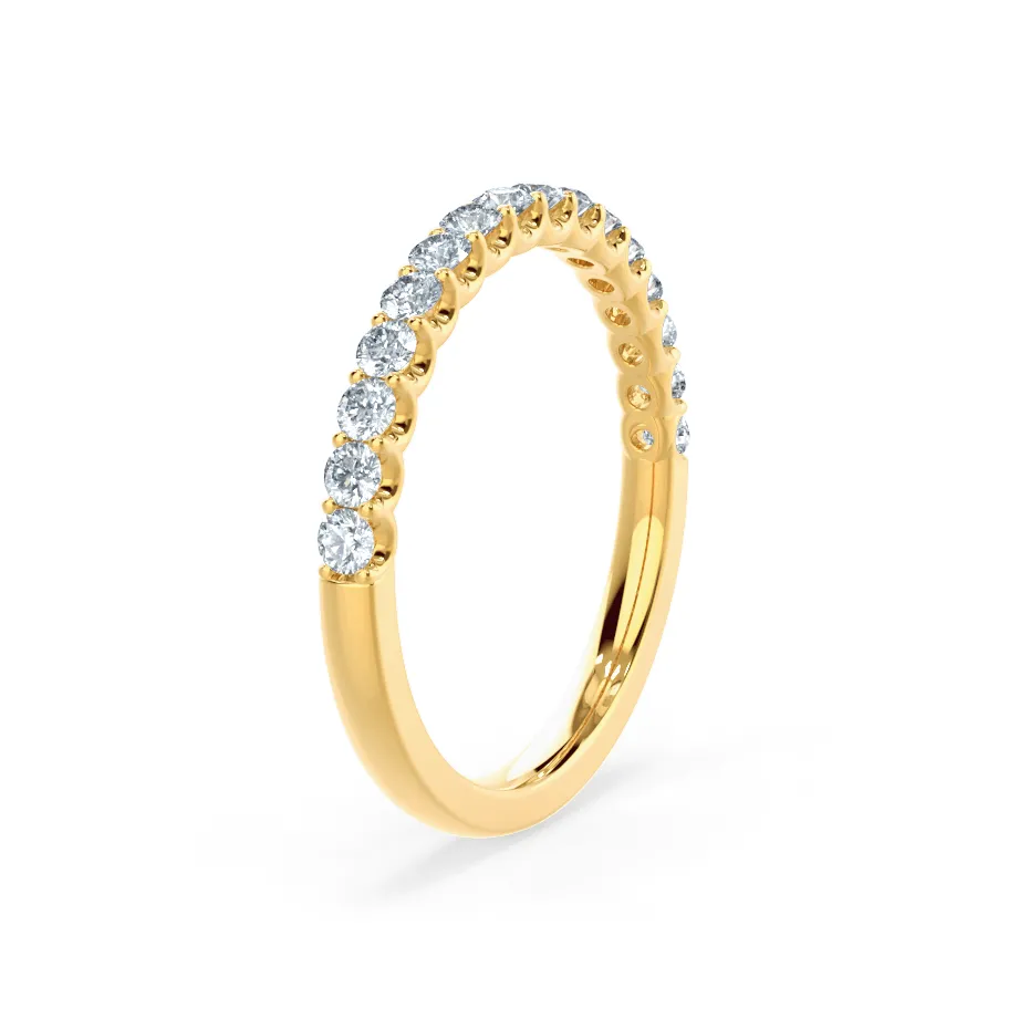 AURELIA - Round 18k Yellow Gold Pavé Eternity Band