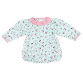 Aurora's Classics Printed Ruffle Long Sleeve Bubble