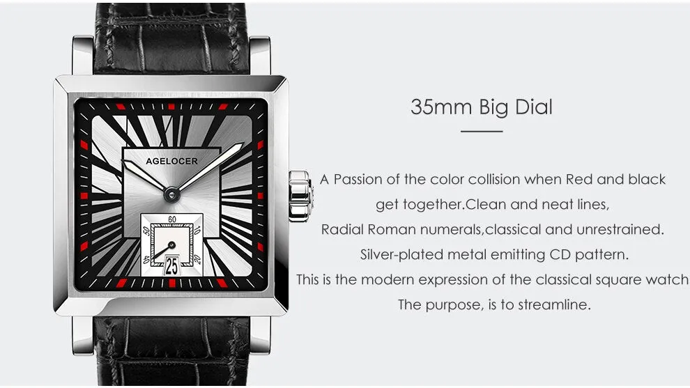 Automatic Self-wind Sapphire Mechanical Wristwatch with Calendar