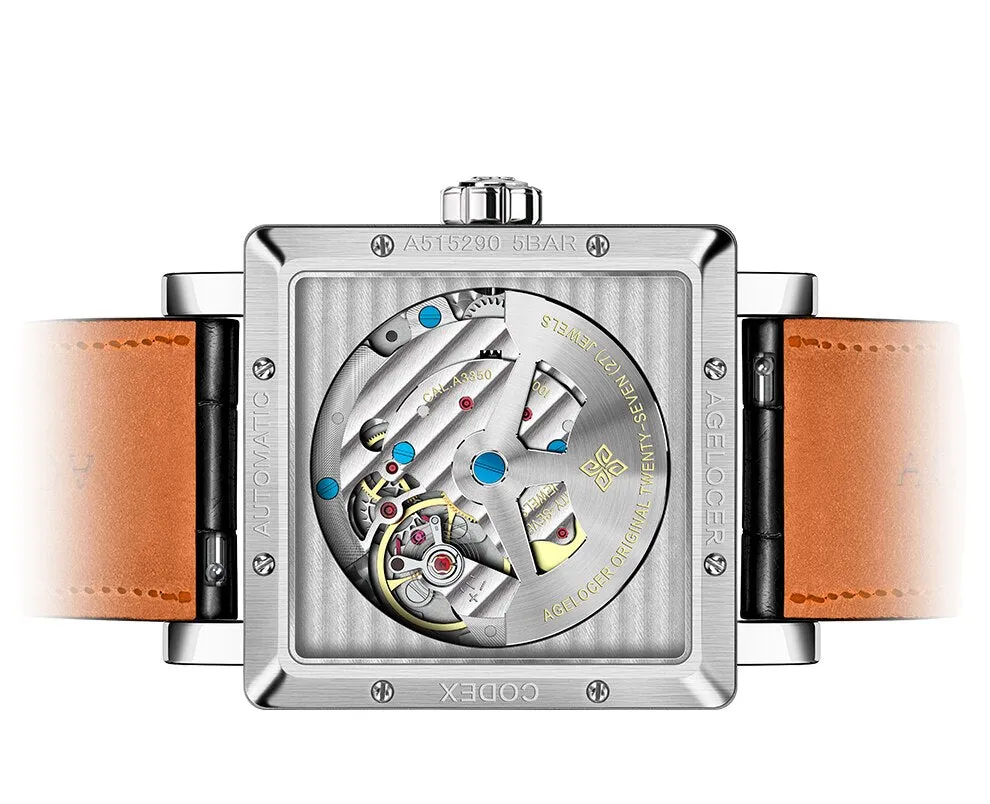 Automatic Self-wind Sapphire Mechanical Wristwatch with Calendar