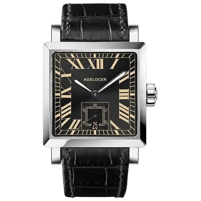 Automatic Self-wind Sapphire Mechanical Wristwatch with Calendar