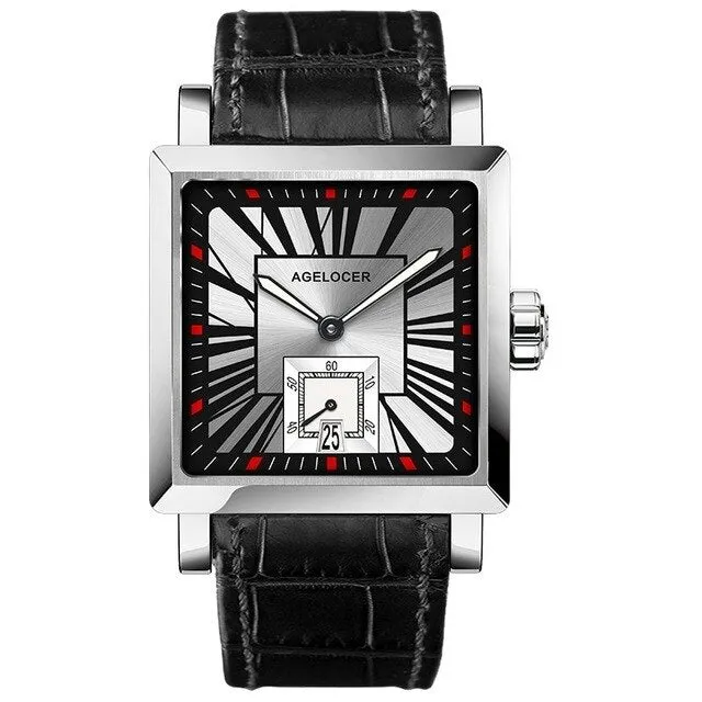 Automatic Self-wind Sapphire Mechanical Wristwatch with Calendar