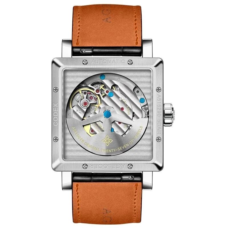 Automatic Self-wind Sapphire Mechanical Wristwatch with Calendar