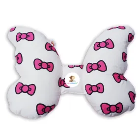 Babycuddle Butterfly Pillow - Big Pink Ribbons