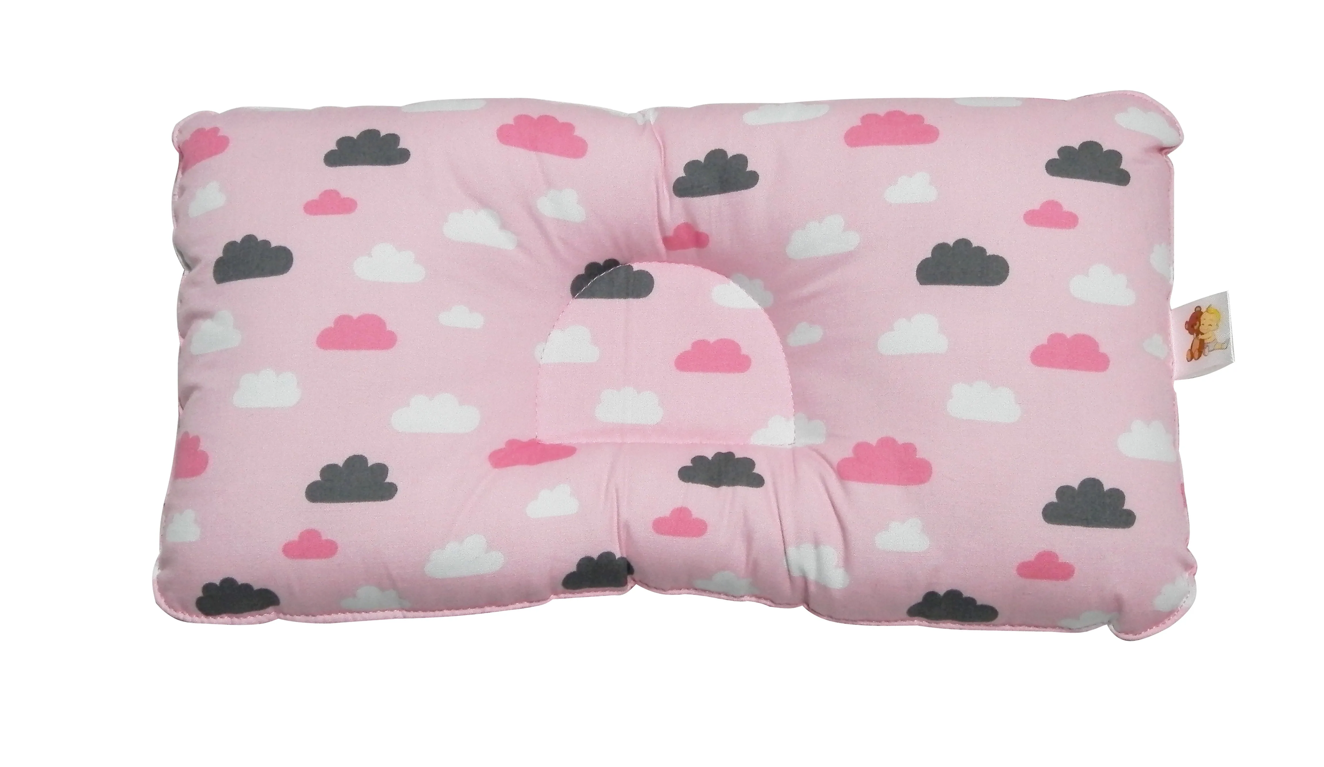 Babycuddle Head Pillow - Pink Clouds