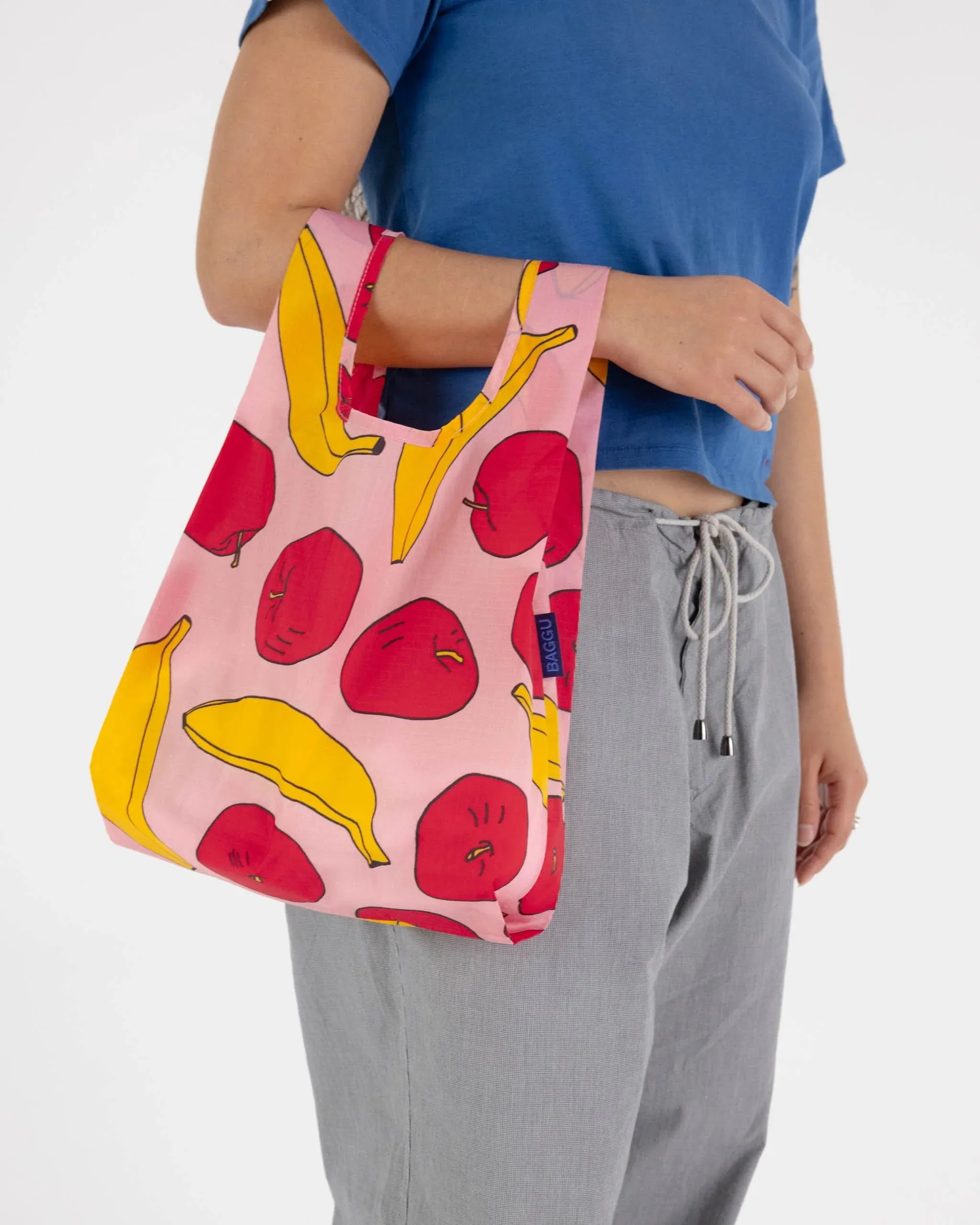 Baggu - Baby Baggu | Light Pink Apples & Bananas