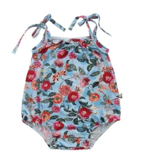 Bamberry Bubble Romper Floral Blue