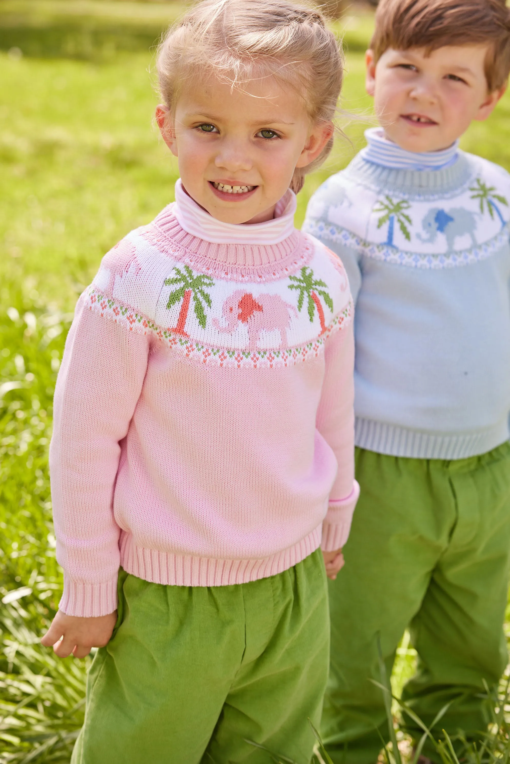 Banded Bow Pant - Sage Green Corduroy