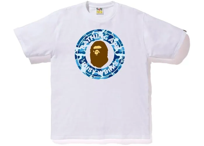 BAPE ABC CAMO BUSY WORKS TEE WHITE/BLUE