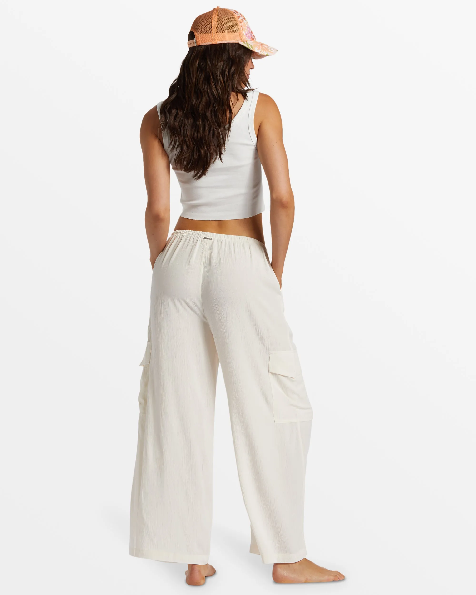 Beach Babe Beach Cargo Pants - Salt Crystal