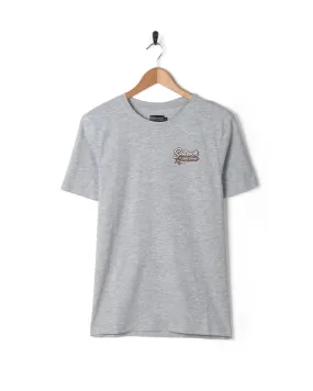 Beach Signs Devon - Mens Short Sleeve T-Shirt - Grey Marl