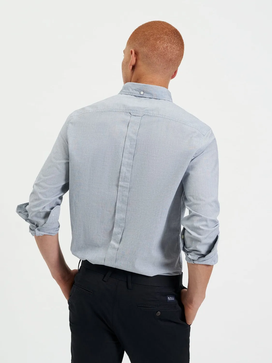 Beatnik Wash Long-Sleeve Shirt - Navy