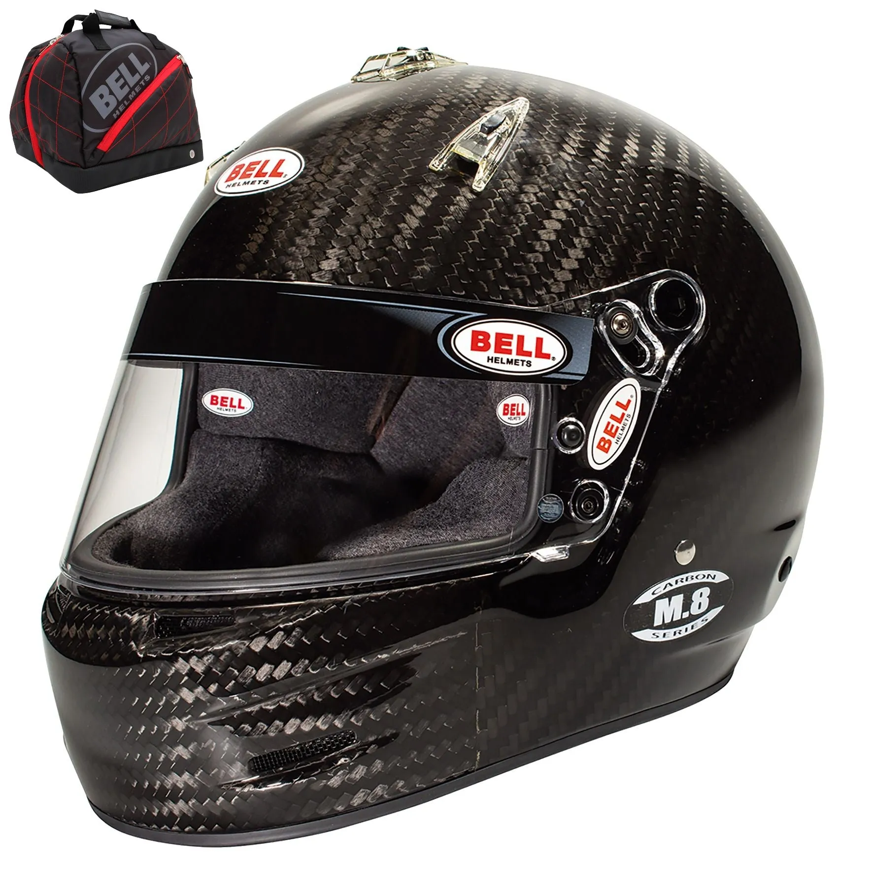 Bell M8 Carbon Helmet With Custom Lining Colors