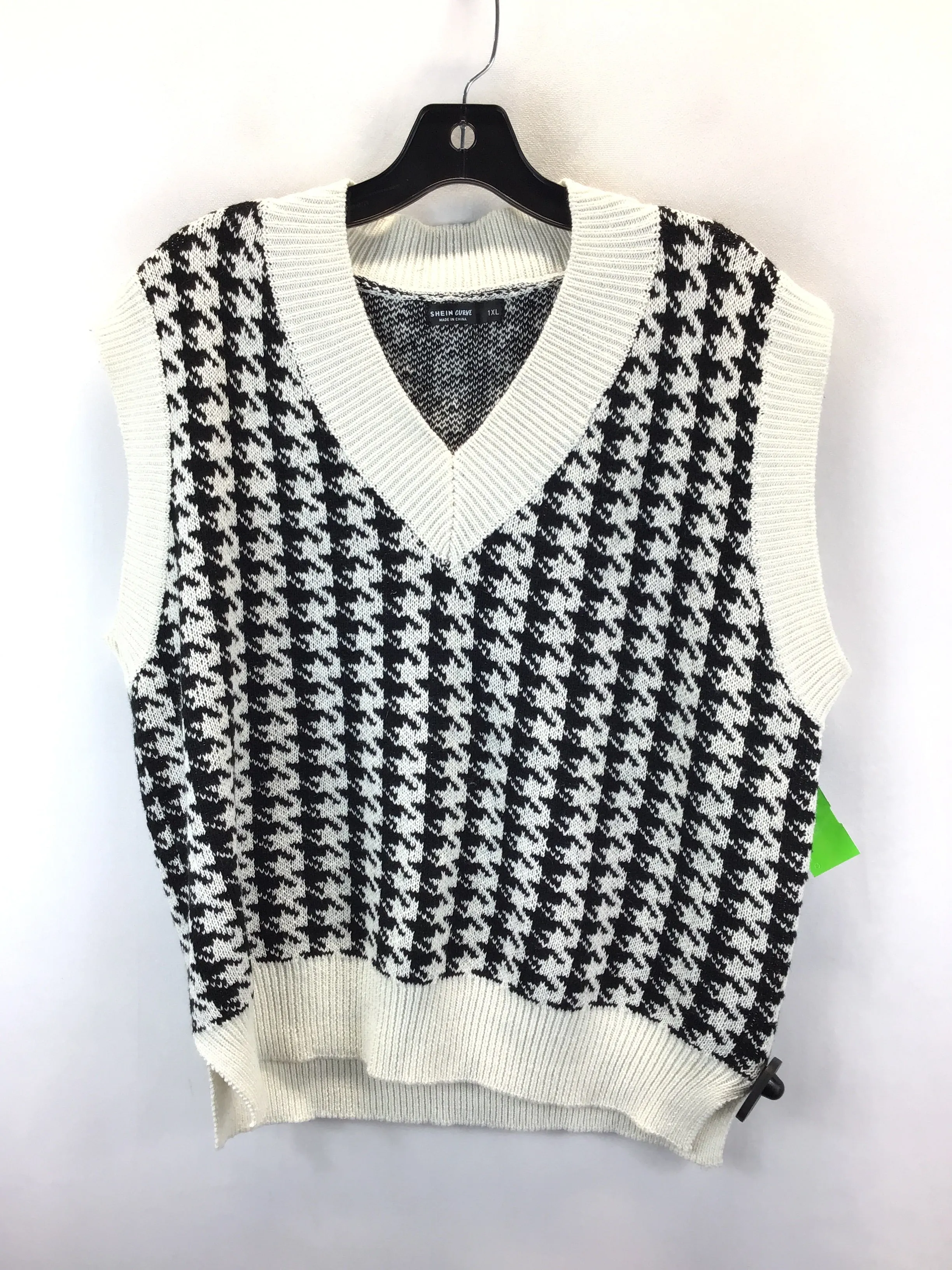 Black & White Sweater Shein, Size 1x